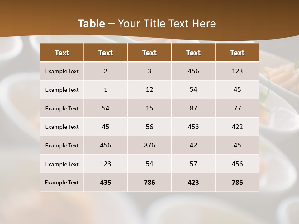 Plate Mouthwatering Softfocus PowerPoint Template