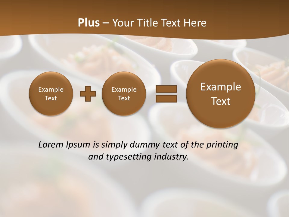 Plate Mouthwatering Softfocus PowerPoint Template