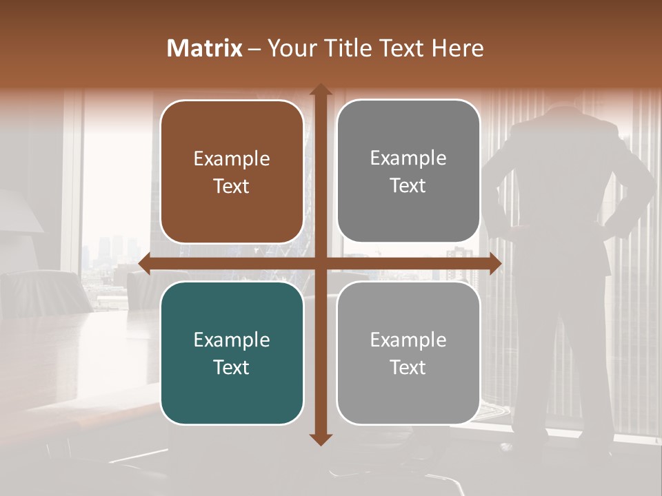 Cup Chairs Waiting PowerPoint Template