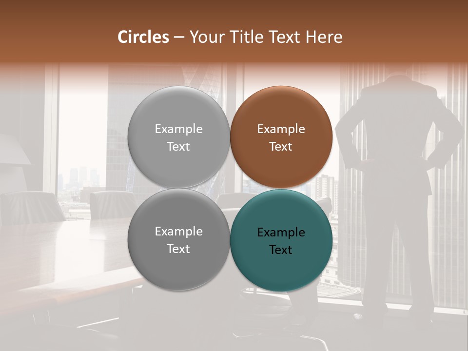 Cup Chairs Waiting PowerPoint Template