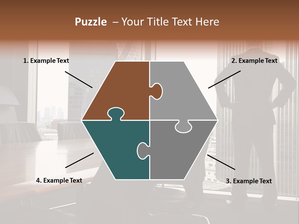 Cup Chairs Waiting PowerPoint Template