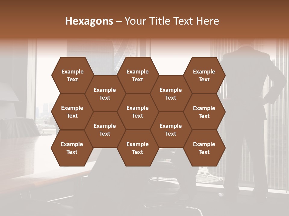 Cup Chairs Waiting PowerPoint Template