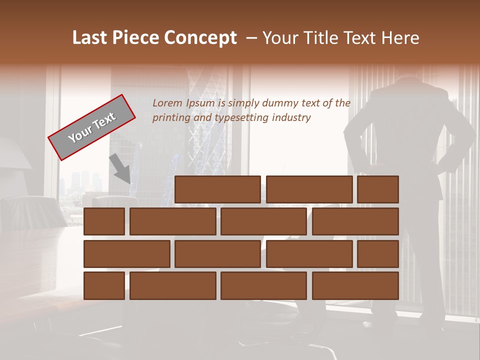 Cup Chairs Waiting PowerPoint Template