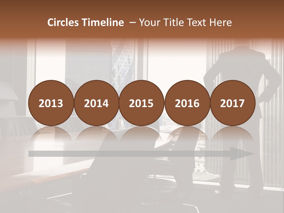 Cup Chairs Waiting PowerPoint Template