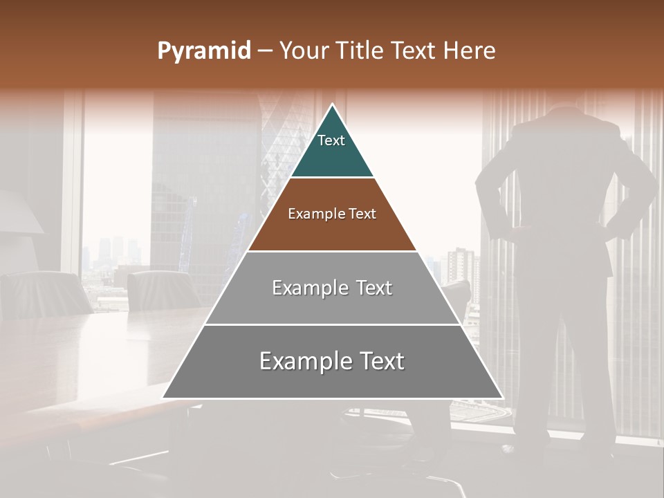 Cup Chairs Waiting PowerPoint Template