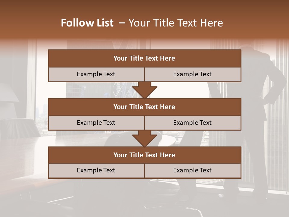 Cup Chairs Waiting PowerPoint Template