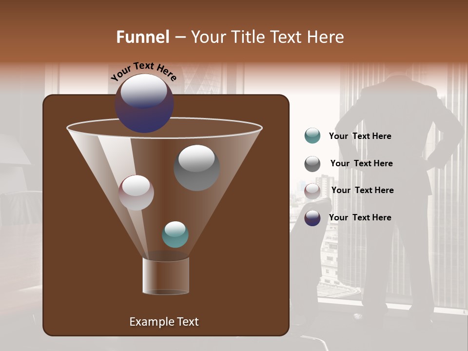 Cup Chairs Waiting PowerPoint Template