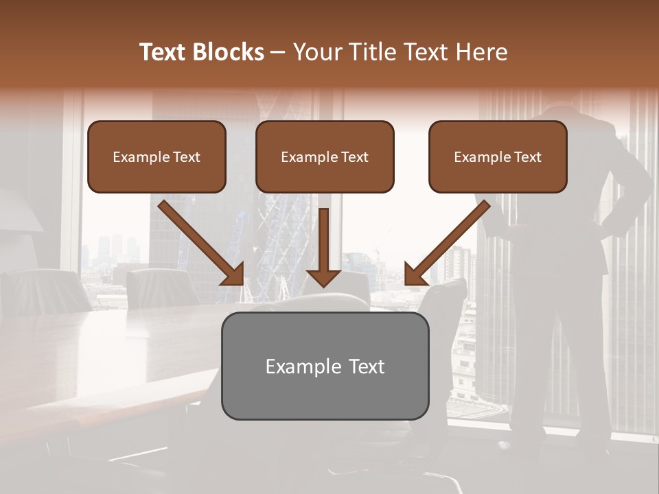 Cup Chairs Waiting PowerPoint Template