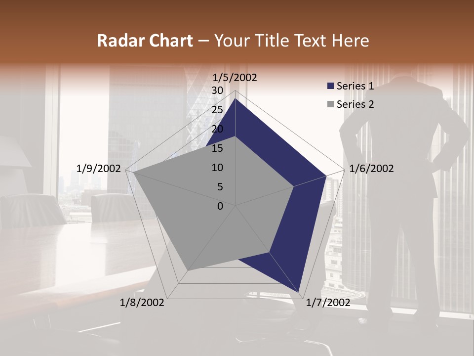 Cup Chairs Waiting PowerPoint Template
