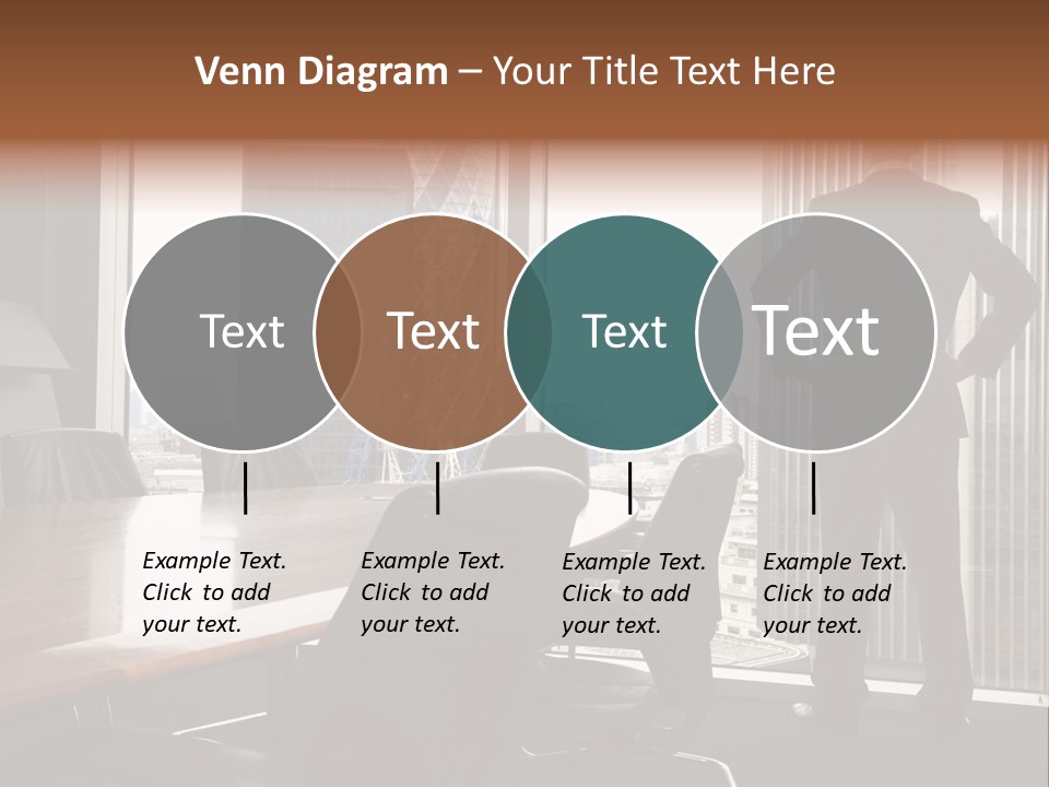 Cup Chairs Waiting PowerPoint Template
