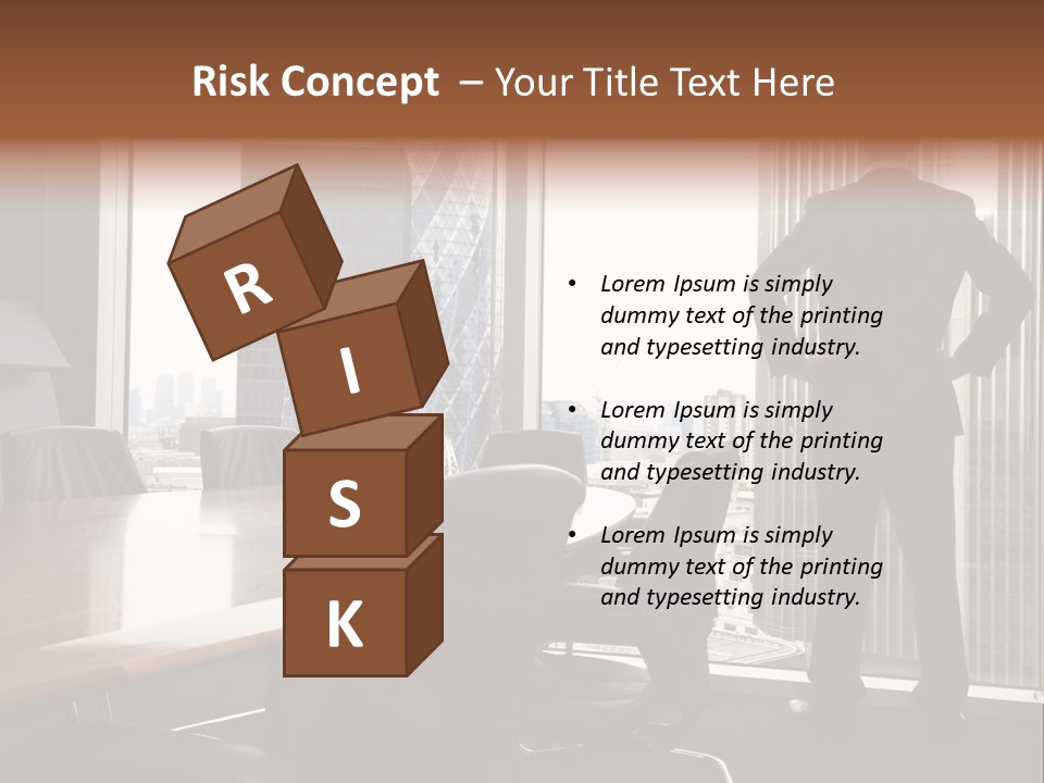 Cup Chairs Waiting PowerPoint Template