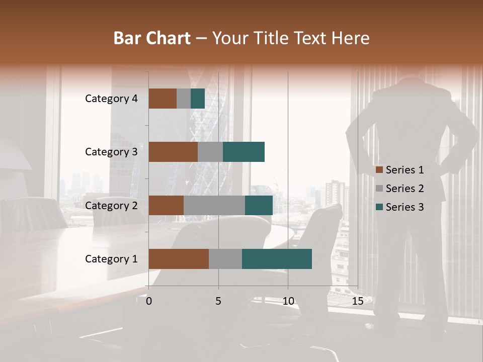 Cup Chairs Waiting PowerPoint Template
