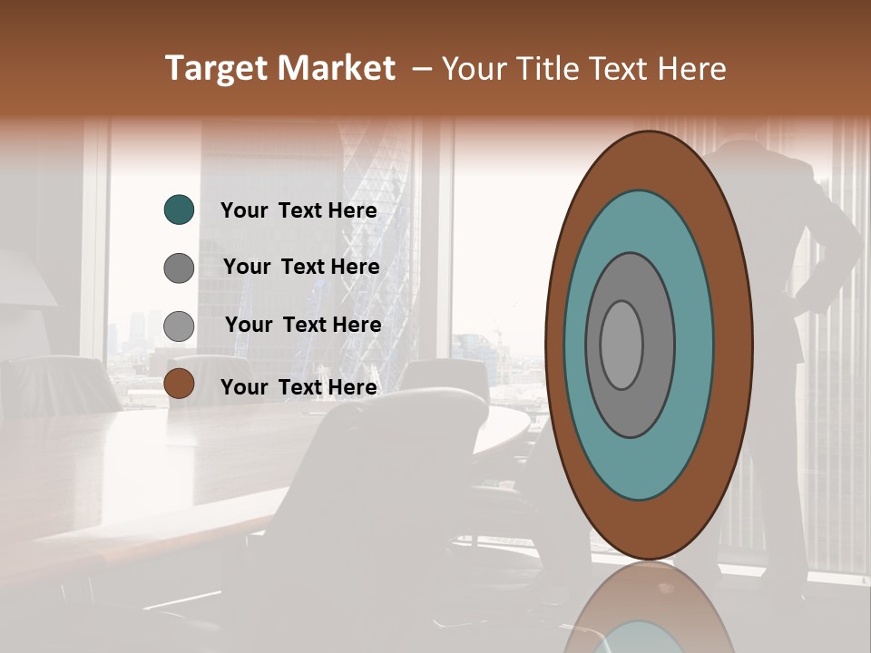 Cup Chairs Waiting PowerPoint Template