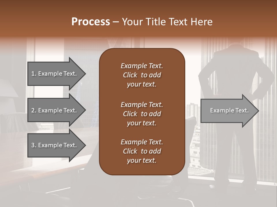 Cup Chairs Waiting PowerPoint Template