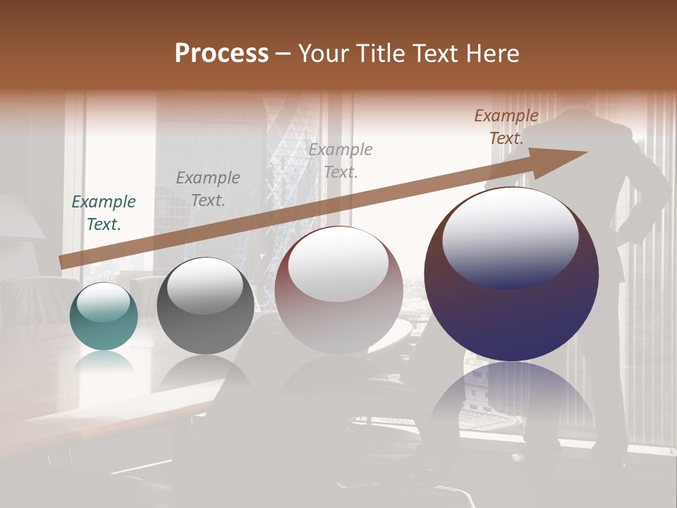Cup Chairs Waiting PowerPoint Template