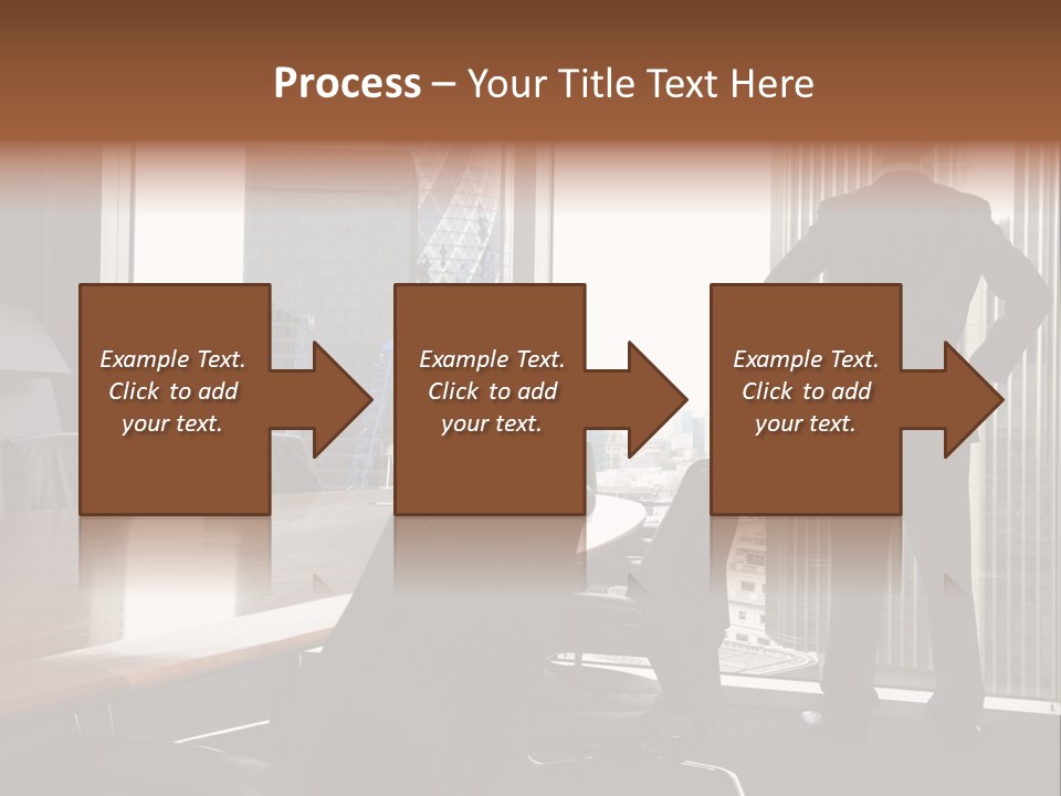 Cup Chairs Waiting PowerPoint Template