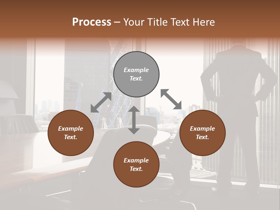Cup Chairs Waiting PowerPoint Template