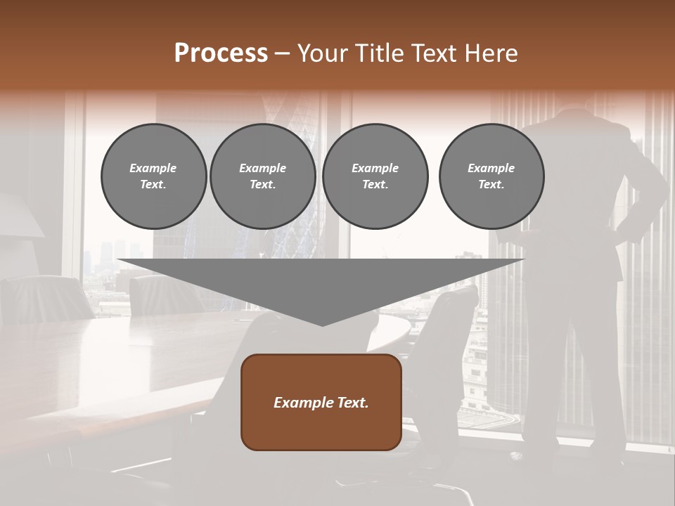 Cup Chairs Waiting PowerPoint Template