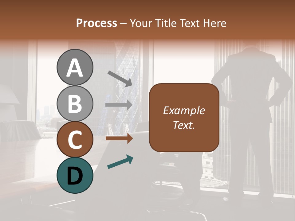 Cup Chairs Waiting PowerPoint Template