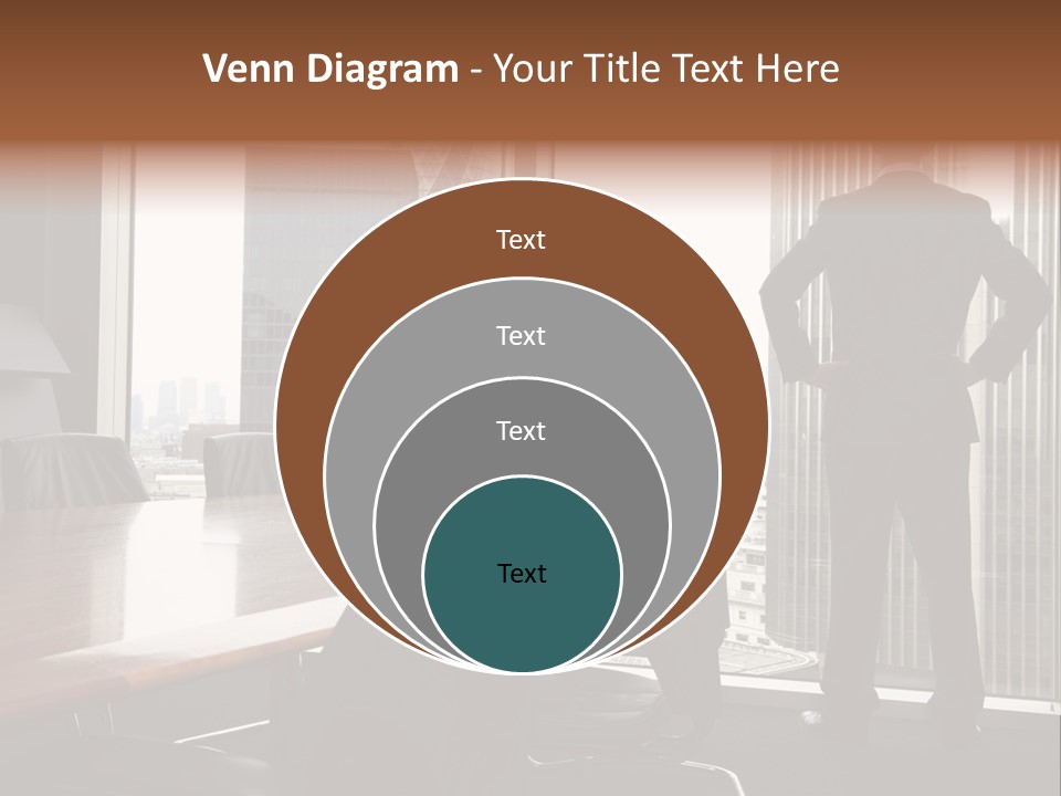 Cup Chairs Waiting PowerPoint Template