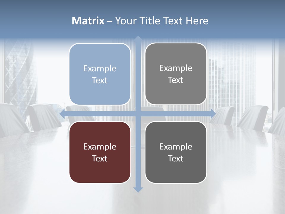Empty Conference Reflection PowerPoint Template