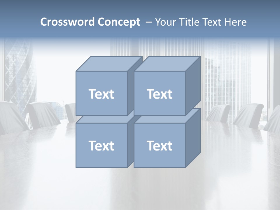 Empty Conference Reflection PowerPoint Template