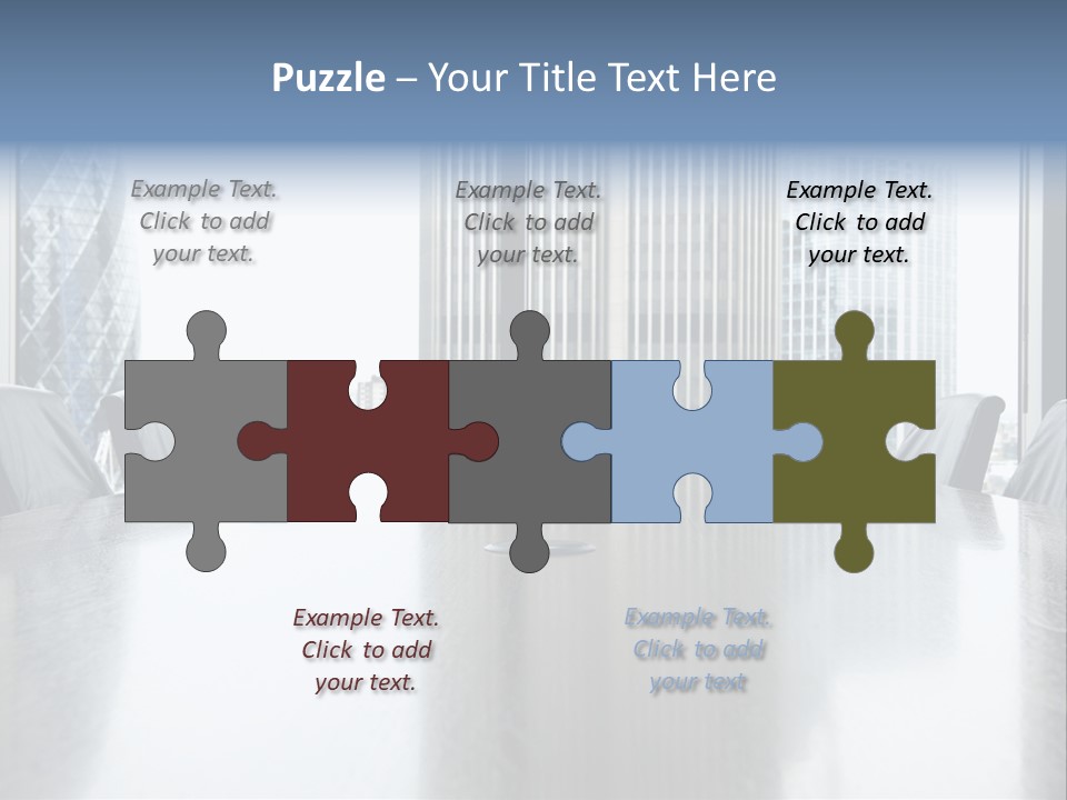 Empty Conference Reflection PowerPoint Template