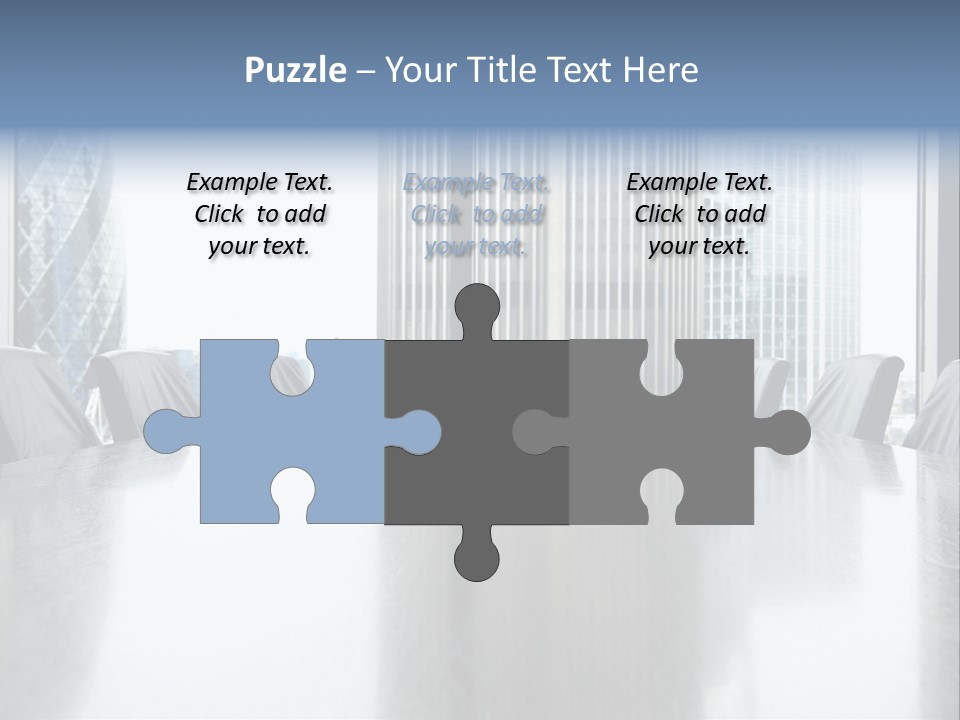 Empty Conference Reflection PowerPoint Template