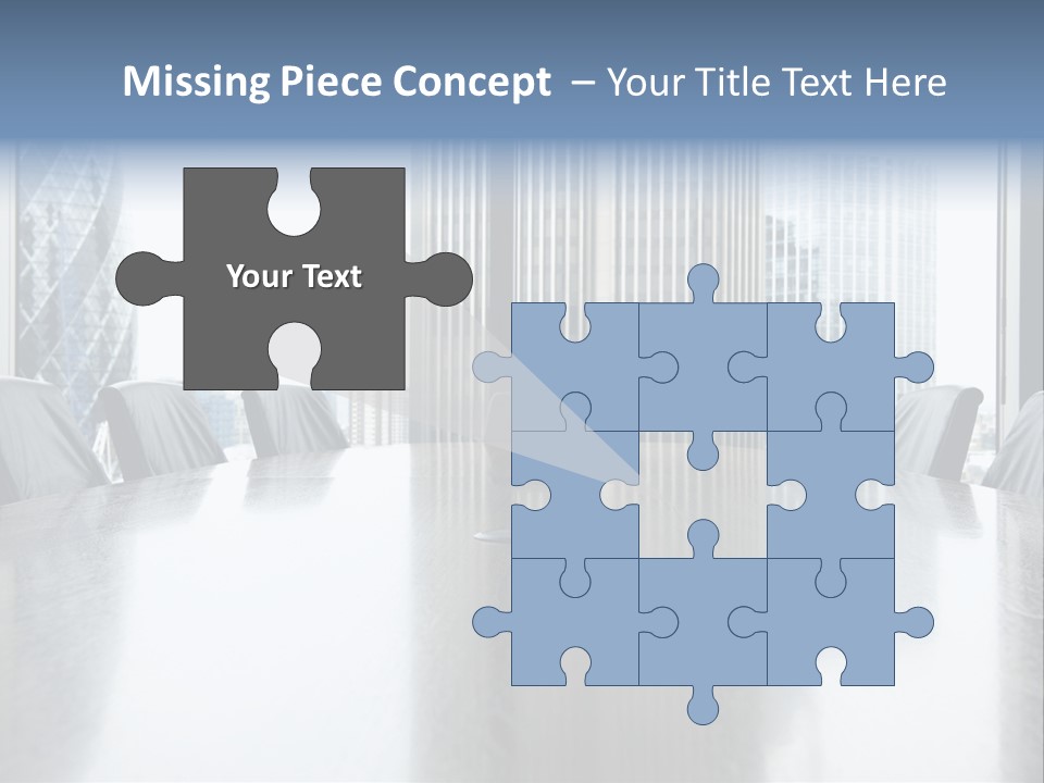 Empty Conference Reflection PowerPoint Template