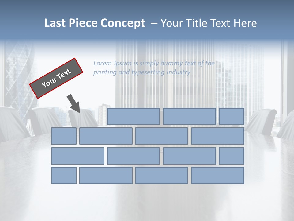 Empty Conference Reflection PowerPoint Template