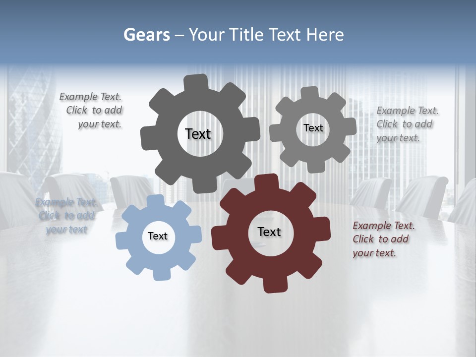 Empty Conference Reflection PowerPoint Template