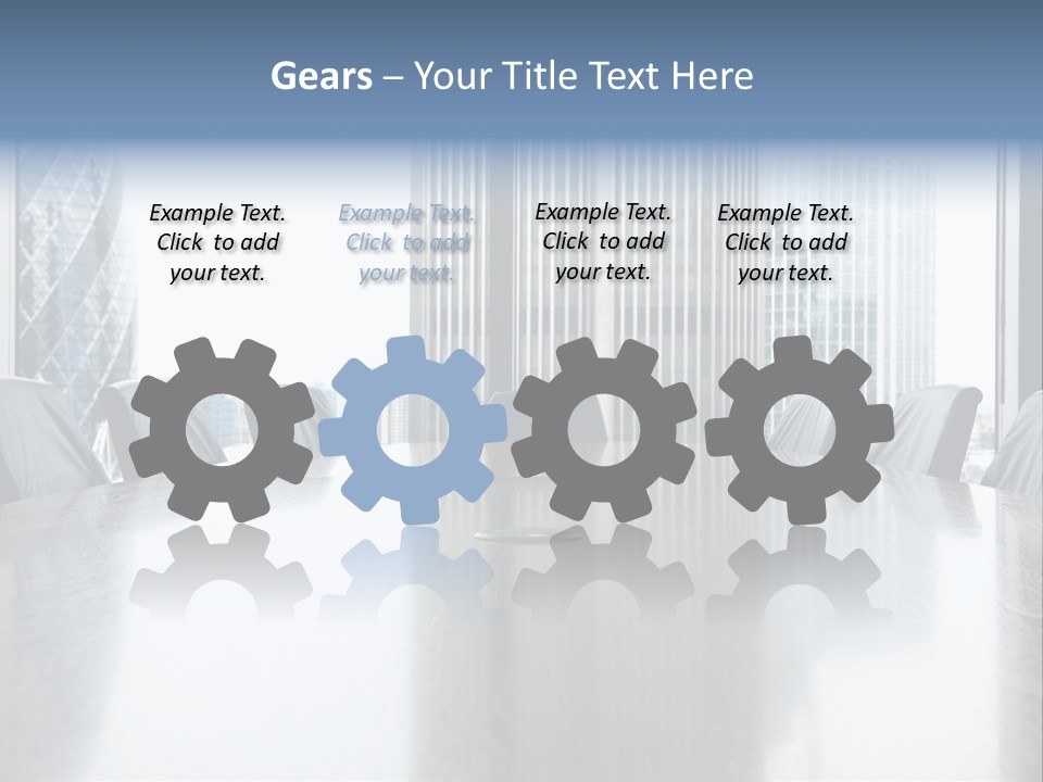 Empty Conference Reflection PowerPoint Template