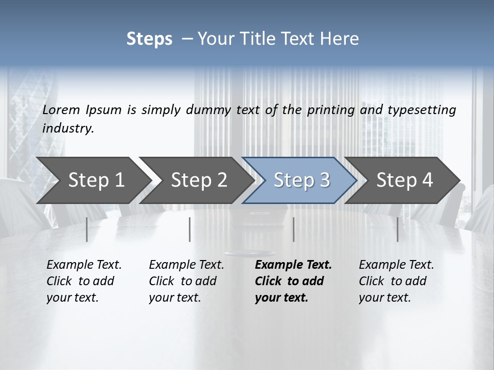 Empty Conference Reflection PowerPoint Template
