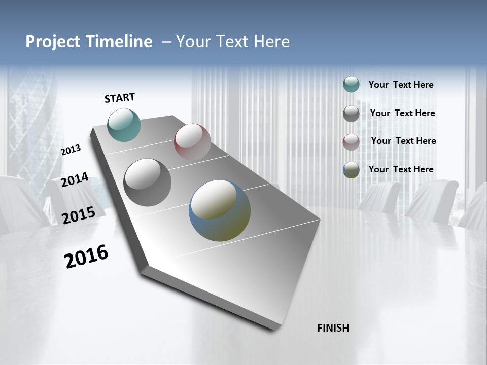 Empty Conference Reflection PowerPoint Template
