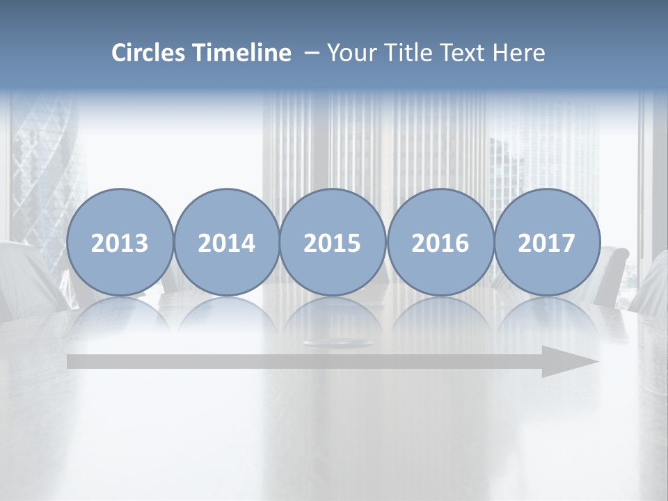Empty Conference Reflection PowerPoint Template