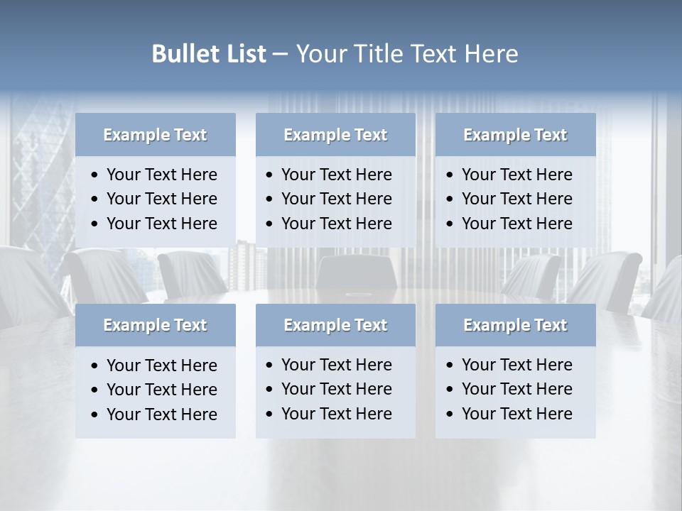 Empty Conference Reflection PowerPoint Template