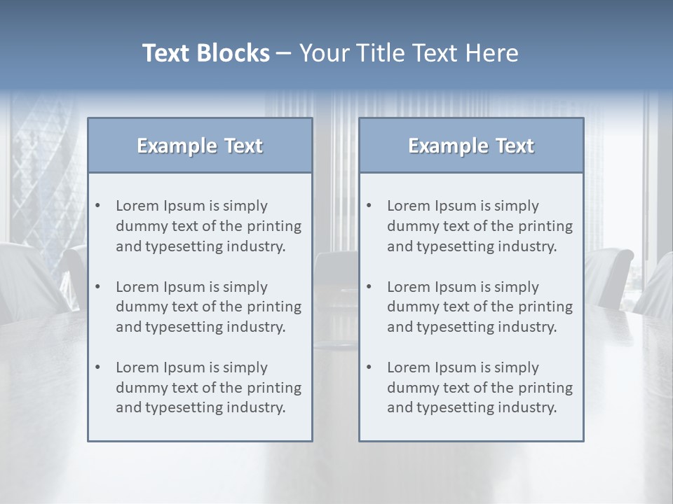 Empty Conference Reflection PowerPoint Template