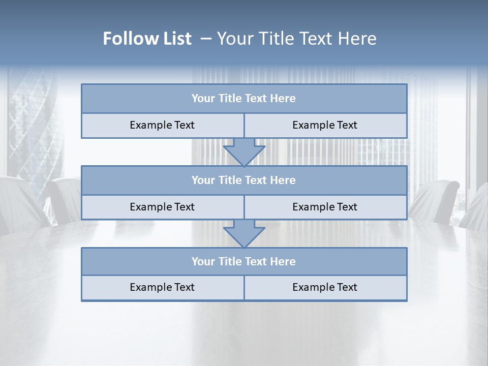 Empty Conference Reflection PowerPoint Template
