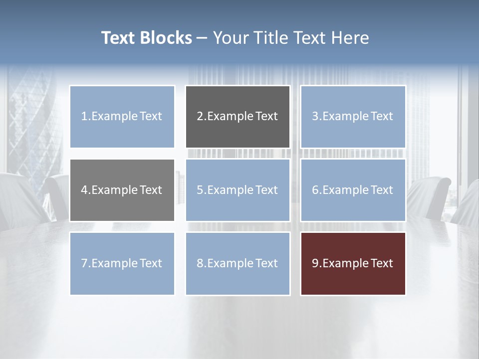 Empty Conference Reflection PowerPoint Template
