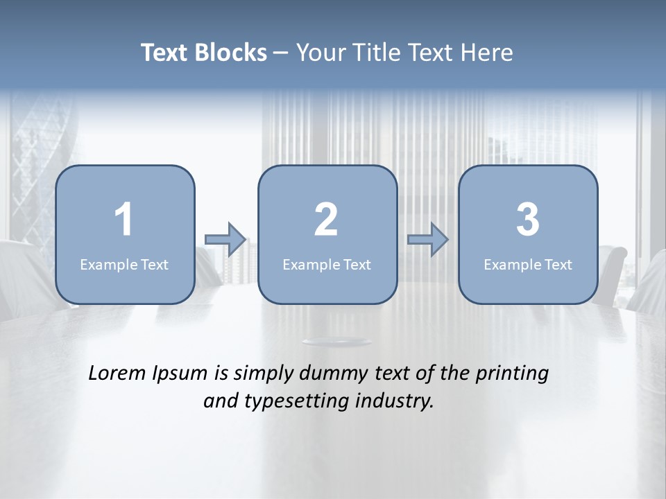 Empty Conference Reflection PowerPoint Template