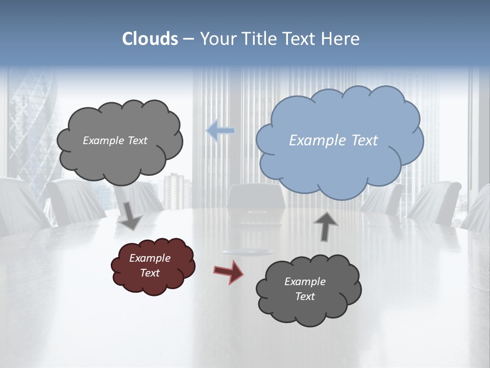 Empty Conference Reflection PowerPoint Template