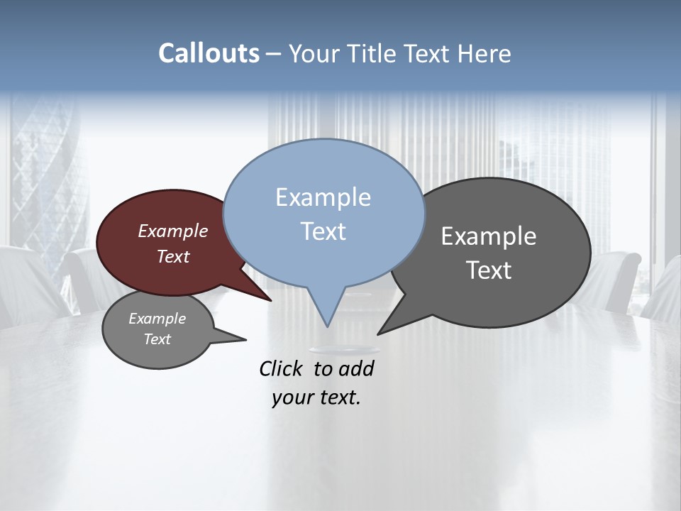 Empty Conference Reflection PowerPoint Template