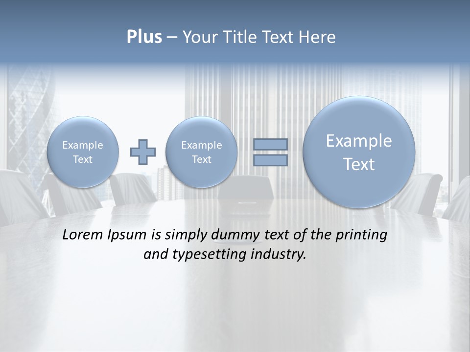 Empty Conference Reflection PowerPoint Template