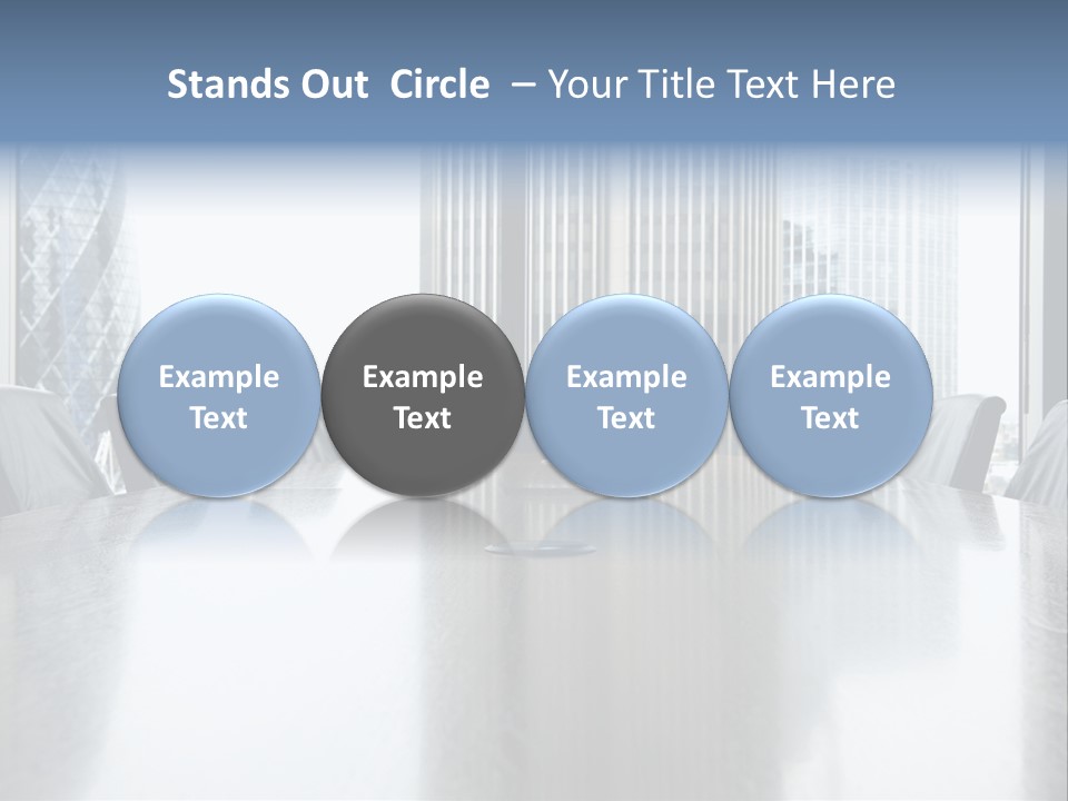 Empty Conference Reflection PowerPoint Template