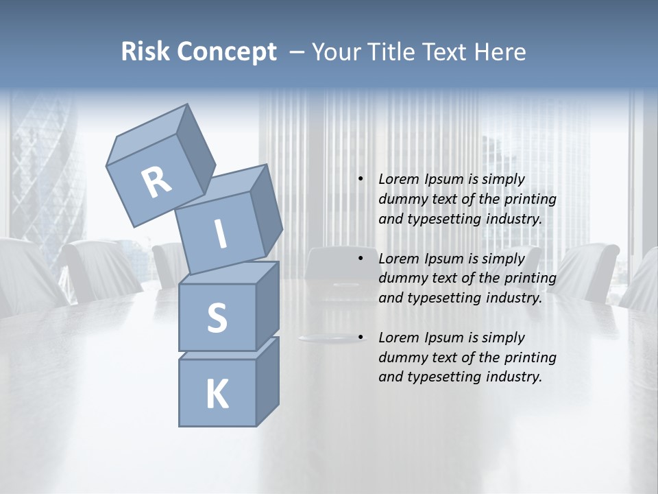 Empty Conference Reflection PowerPoint Template