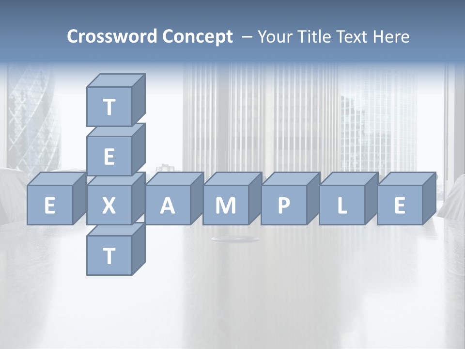Empty Conference Reflection PowerPoint Template