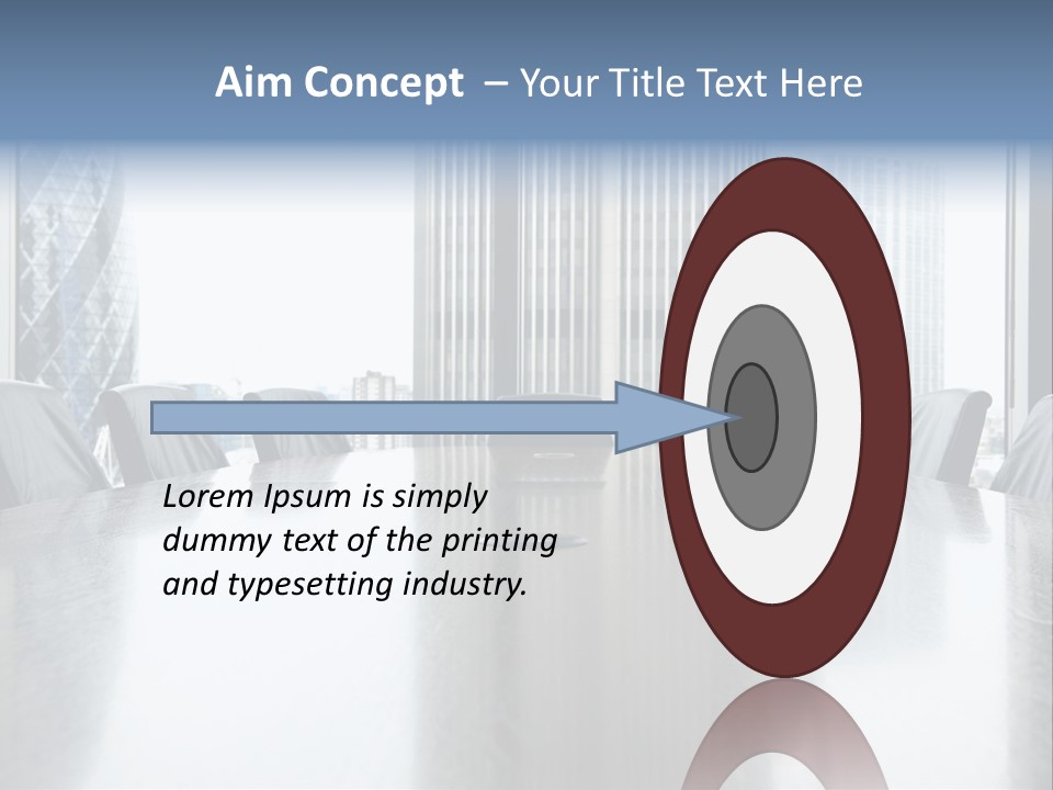 Empty Conference Reflection PowerPoint Template