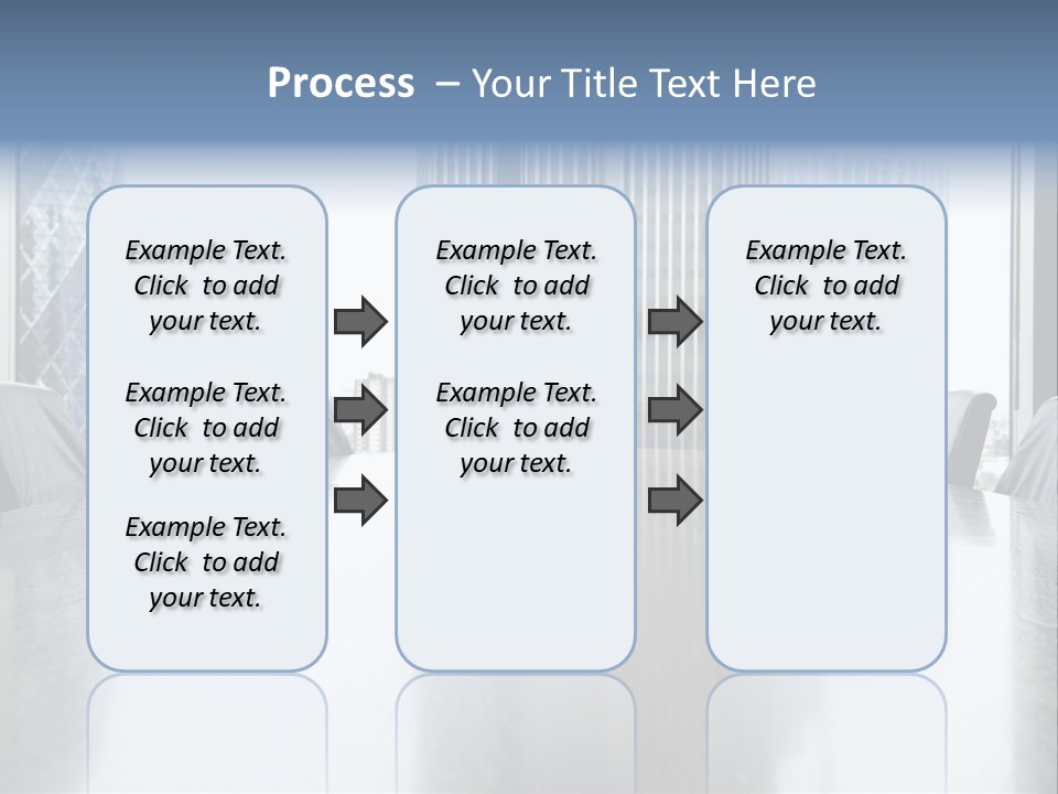 Empty Conference Reflection PowerPoint Template