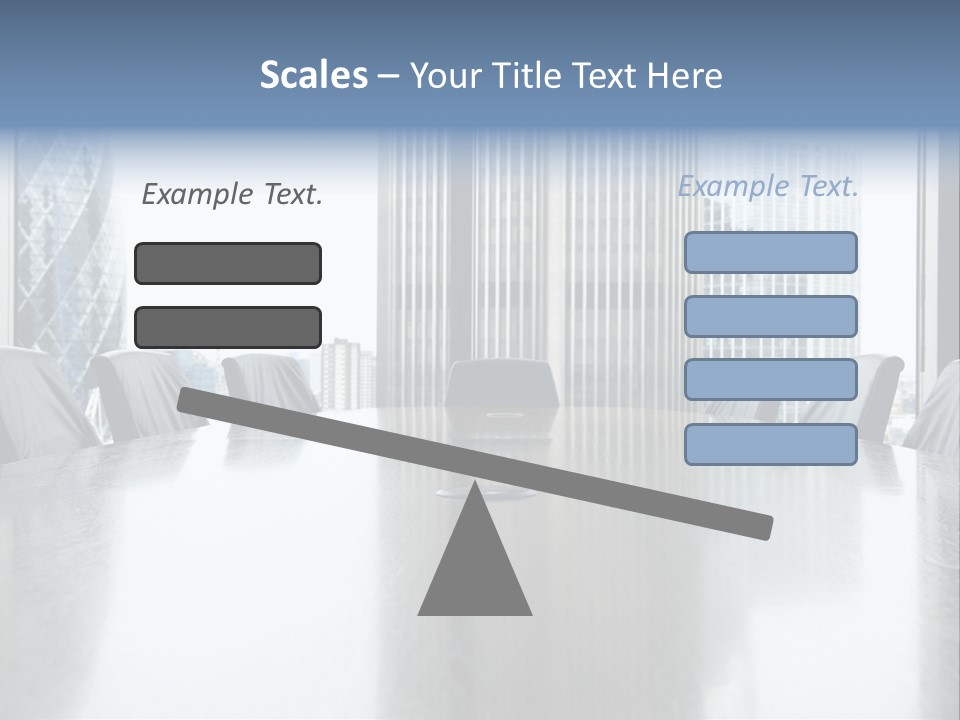 Empty Conference Reflection PowerPoint Template