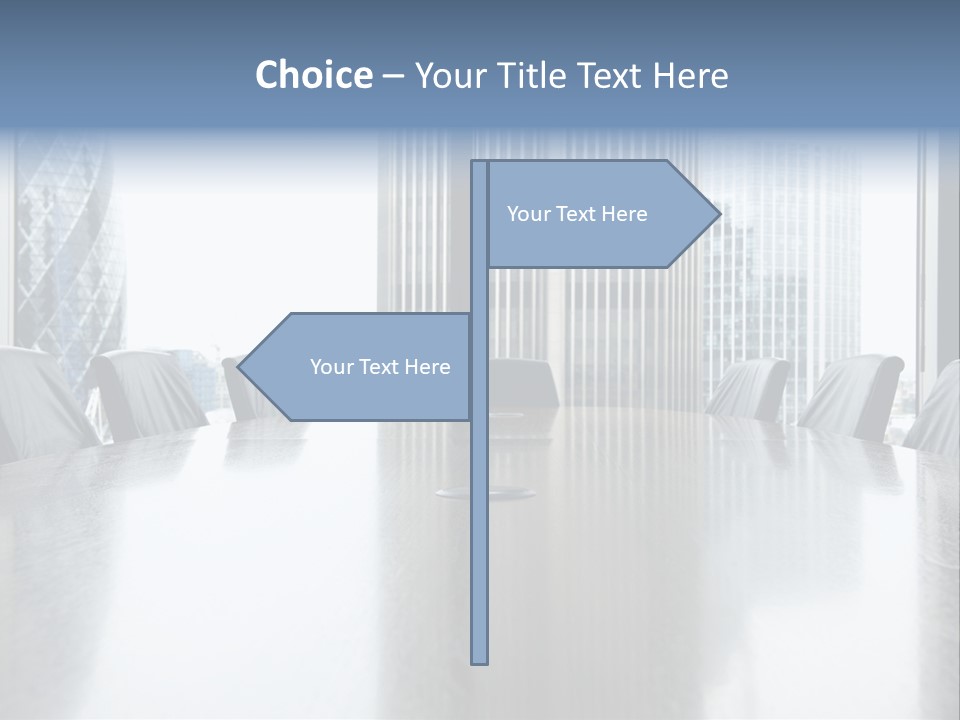Empty Conference Reflection PowerPoint Template
